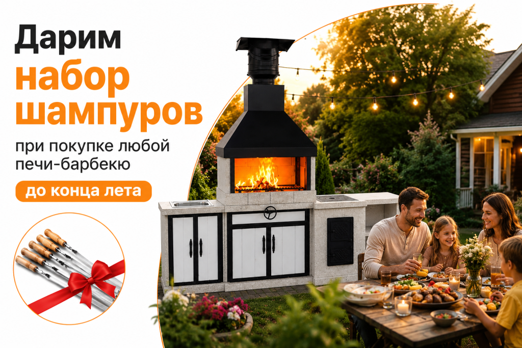 Подарок при покупке печи-барбекю