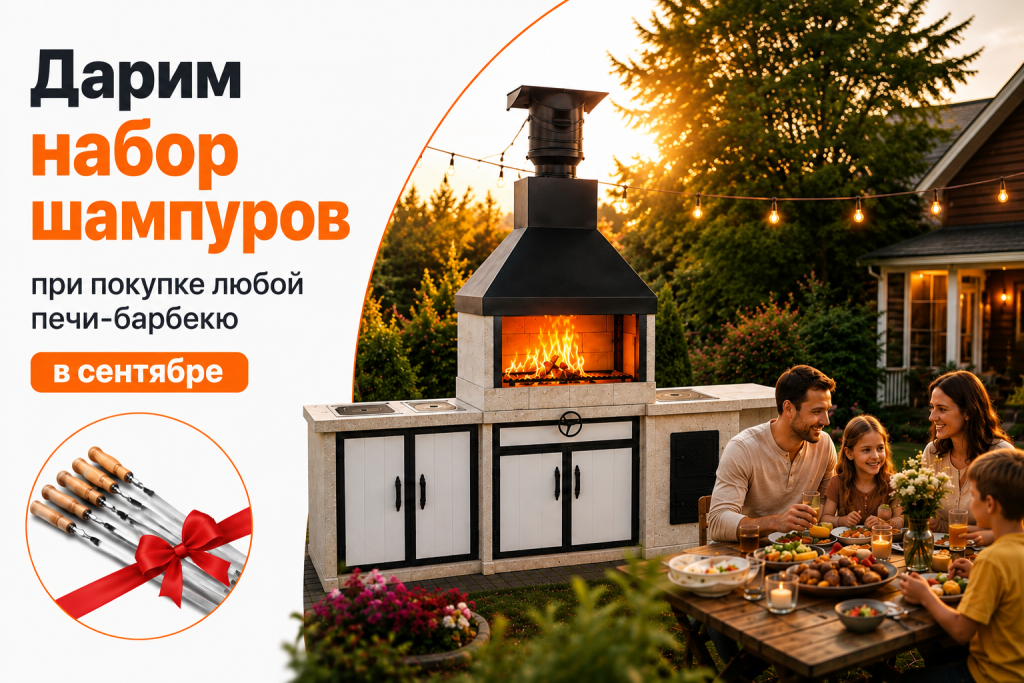 Подарок при покупке печи-барбекю