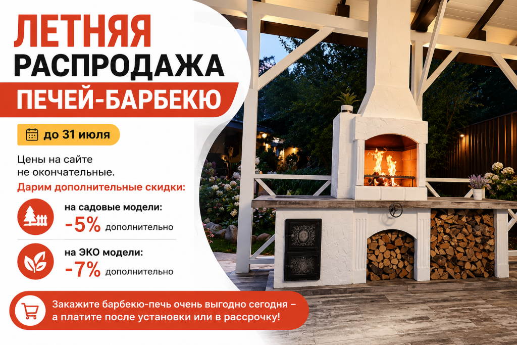 распродажа печей-барбекю